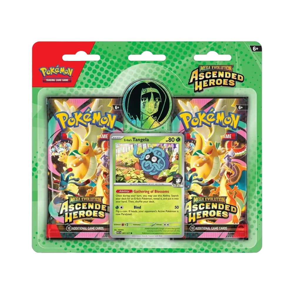 Pokémon Mega Evolution: Ascended Heroes 2 Pack Blister - Erika's Tangela
