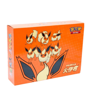 Pokémon Eevee Evolution Kínai Premium Gift Box - Flareon Eeveelution